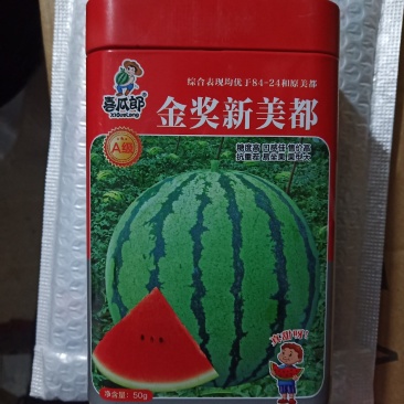 金奖美都西瓜种子原装正品大红瓤露天种植品种种子
