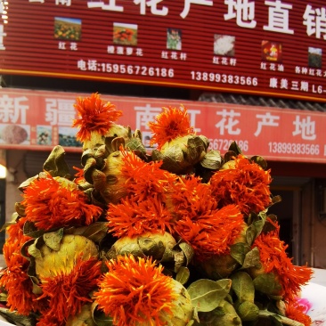 红花果，橙菠萝花