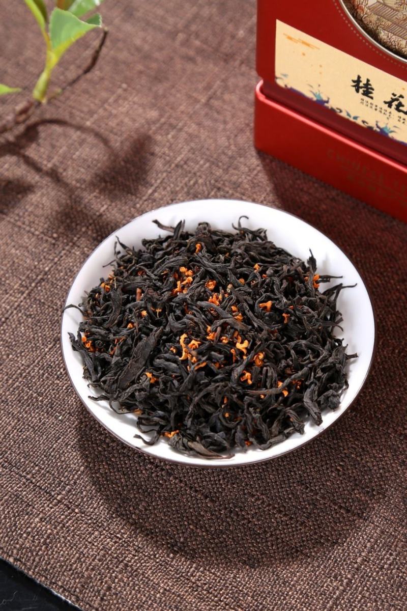 桂花红茶桂花乌龙茶野生红茶礼盒装浓香正宗正山小种