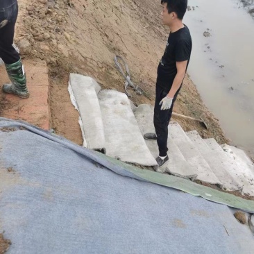 水泥毯护坡，浇水成型鱼塘护坡蓄水池坚固耐用