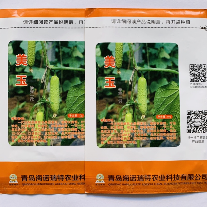 海诺瑞特美玉水果黄瓜种子强雌黄瓜品种，微绿白色黄瓜种子