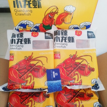 良仁麻辣小龙虾4/6钱净750克/袋大品牌出口品质