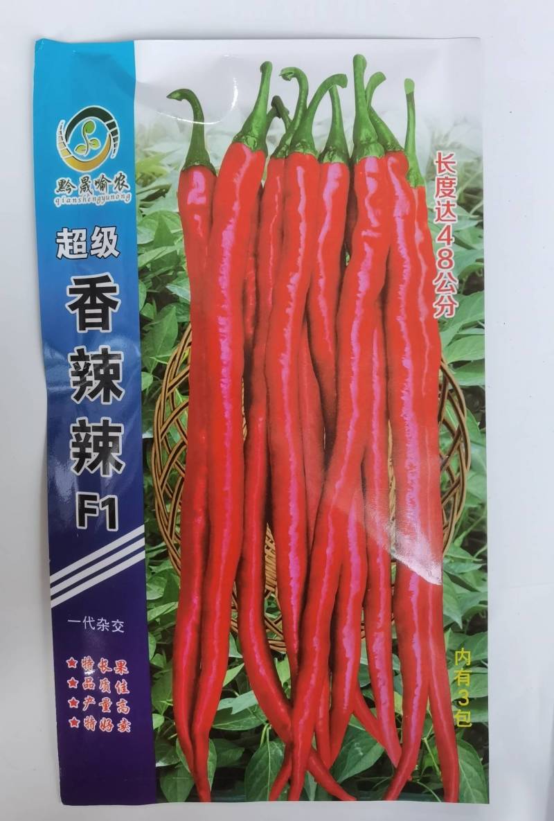 【特长型】火辣辣红线椒种子青红两用高产条椒辣椒种子基地