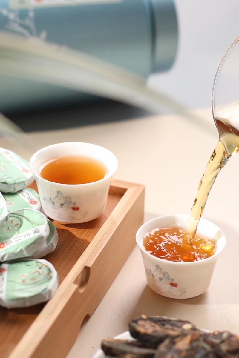 陈皮白茶小茶饼松压老白茶福鼎白茶与陈皮500g耐泡好喝