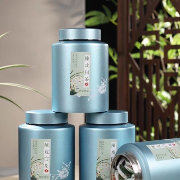陈皮白茶小茶饼松压老白茶福鼎白茶与陈皮500g耐泡好喝