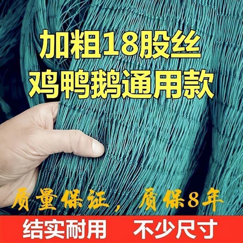 18股加粗养鸡网围鸡网防鸟网鸡围栏菜园网爬藤网顶网山鸡网