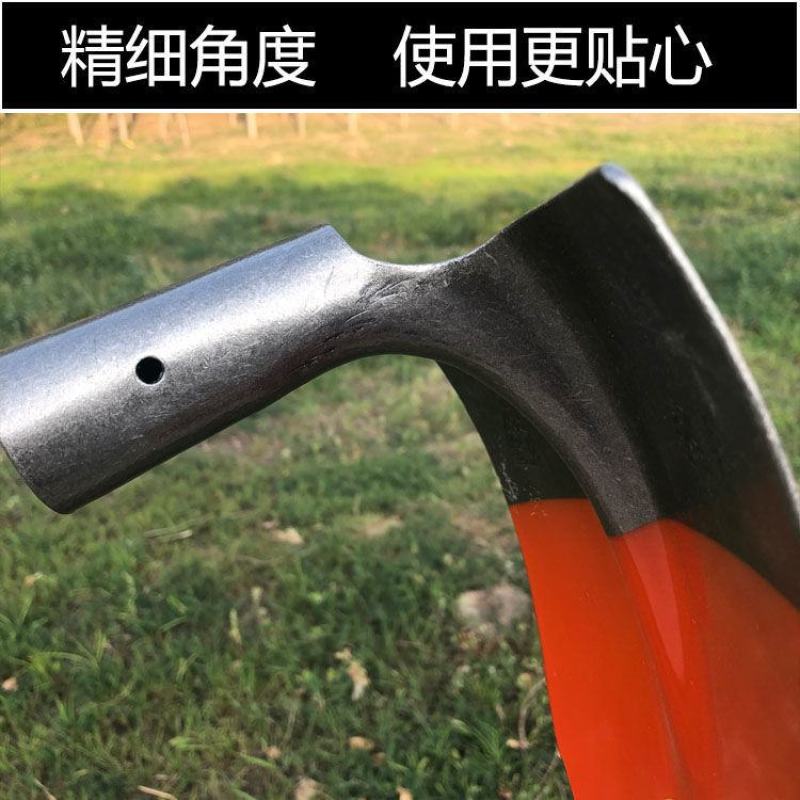 全钢大小尖镐三角锄头松土起垄开沟园艺工具长柄种菜挖笋农具