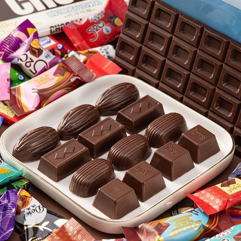 巧克力5斤整箱糖果批发混装工厂直营