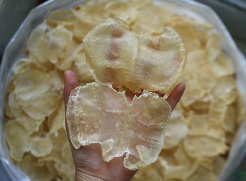 25头蝴蝶胶加州白胶胶质爽滑厚实泡发后胶腥味鱼胶花胶