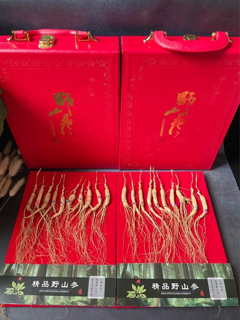 林下参红色经典皮盒一盒10支林下参超级大气