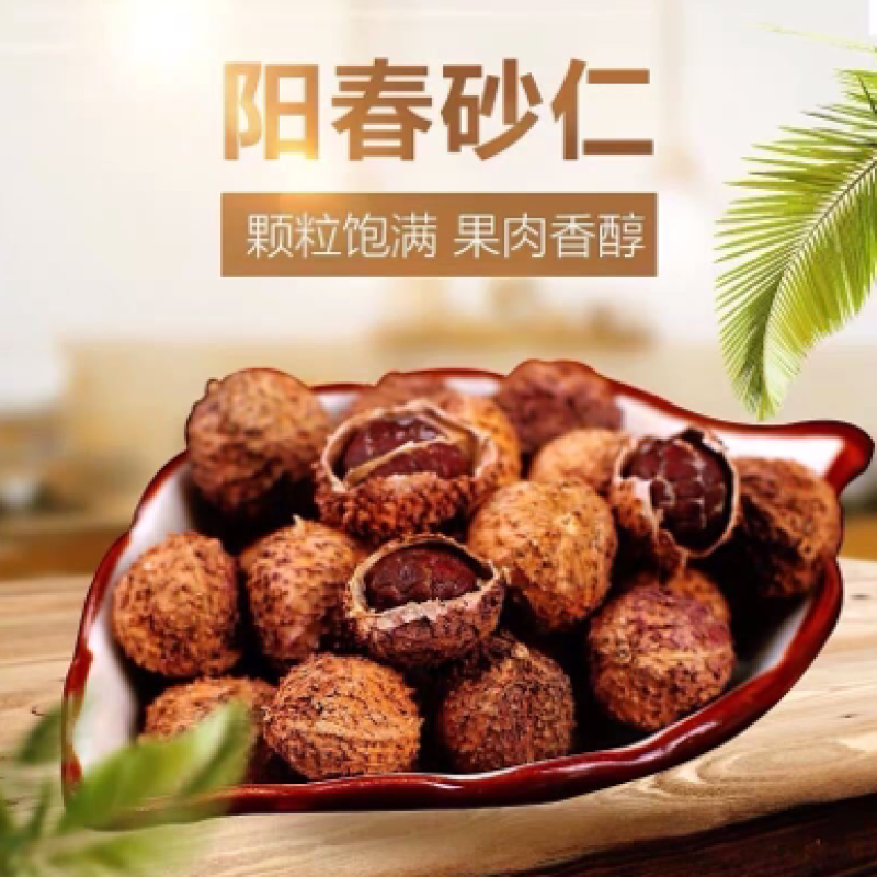 阳春砂仁生晒无硫无任何添加剂精选特级砂仁