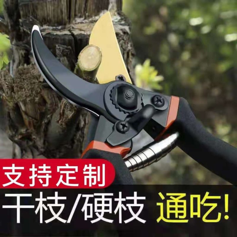 日本加厚SK5钢树枝剪刀强力剪粗枝园林剪外贸修剪果树修枝