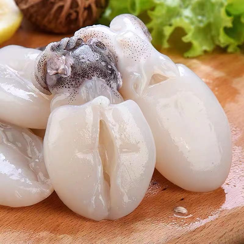 海鲜鲜活墨鱼仔冷冻小乌贼章鱼新鲜小墨鱼八爪鱼爆头烧烤火锅