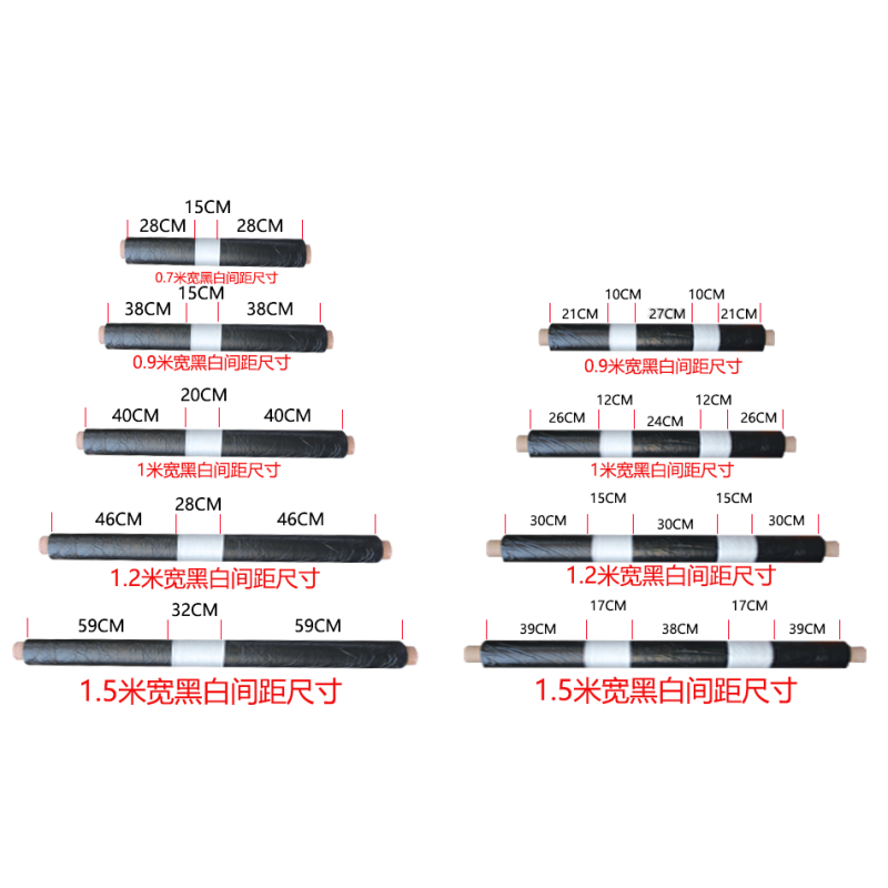 黑白相间地膜单白双白地膜保温保除种植蔬菜庄稼材薄膜