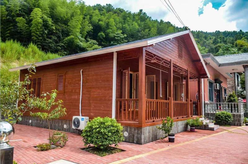 定制单层双层防腐木木屋别墅户外度假屋移动现代木屋民宿景区