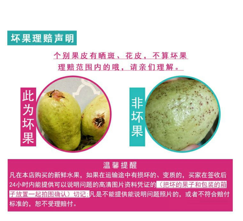 龙海富硒地芭乐五斤番石榴孕妇水果香甜脆口