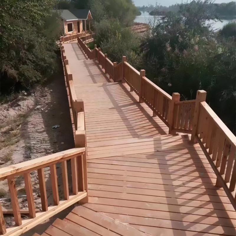 防腐木木栈道公园景观工程木桥防腐木长廊