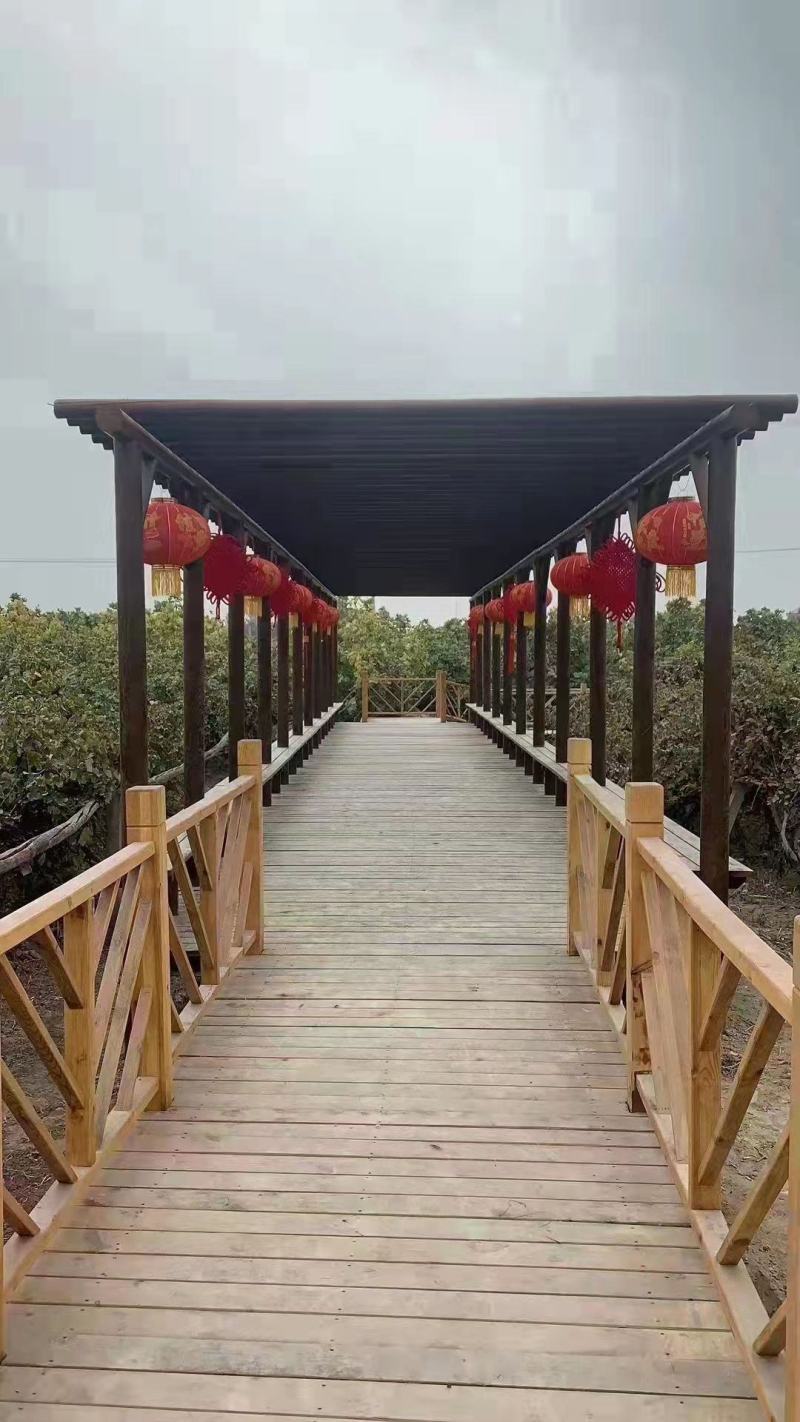 防腐木木栈道公园景观工程木桥防腐木长廊