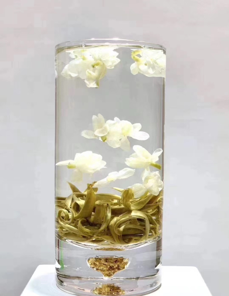 茉莉花茉莉女儿环龙珠飘雪浓香型玉环茶500克