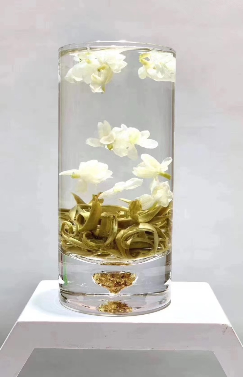 茉莉花茉莉女儿环龙珠飘雪浓香型玉环茶500克