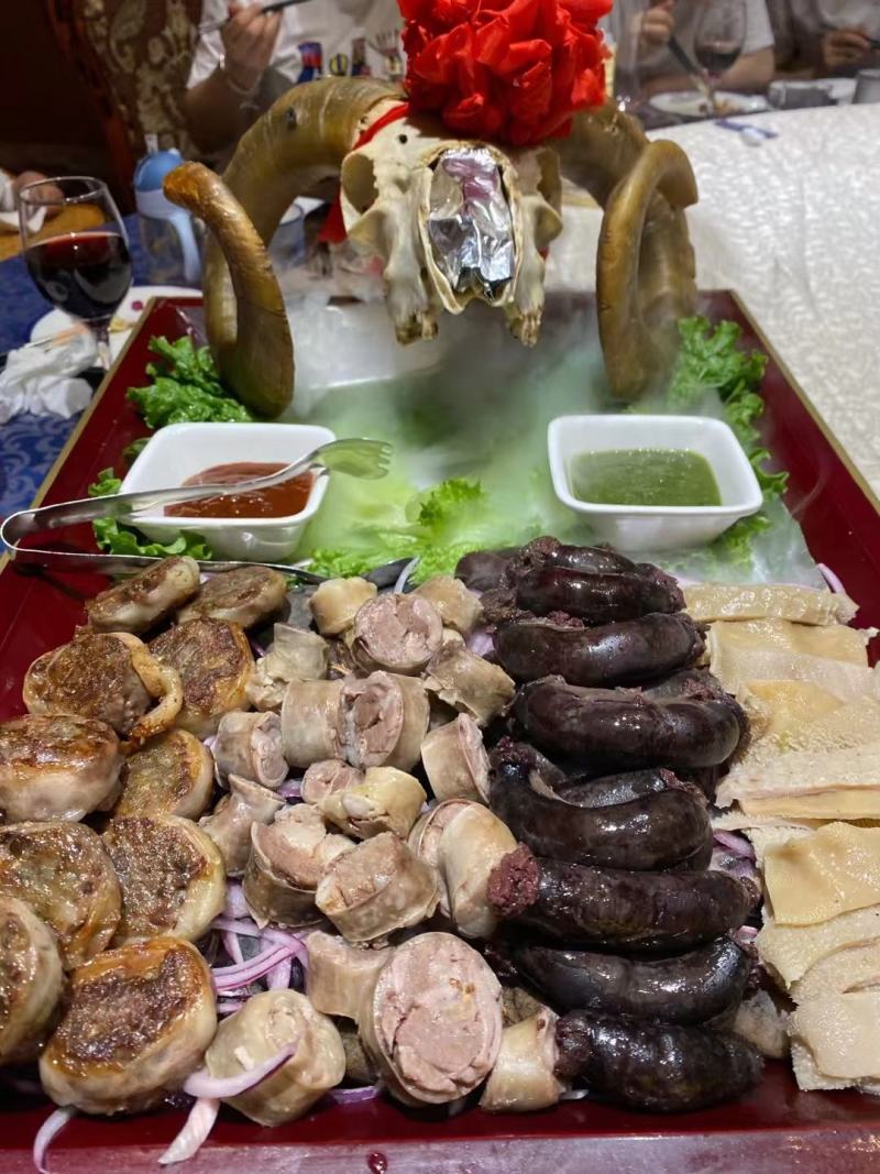 羊盘肠蒙餐特色食材羊盘肠，全国冷藏车发货支持一件样品发货