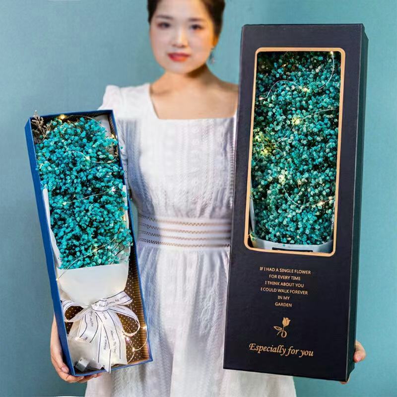 满天星永生花大花束礼盒常年供应包邮到家一件代发社区团购批