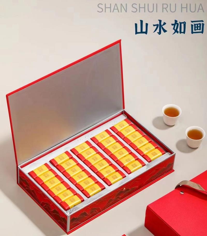 大红袍茶叶肉桂岩茶浓香型小包装礼盒装250克