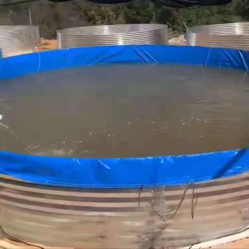 新式农村高密度镀锌板帆布鱼池山地储水池农业灌溉池