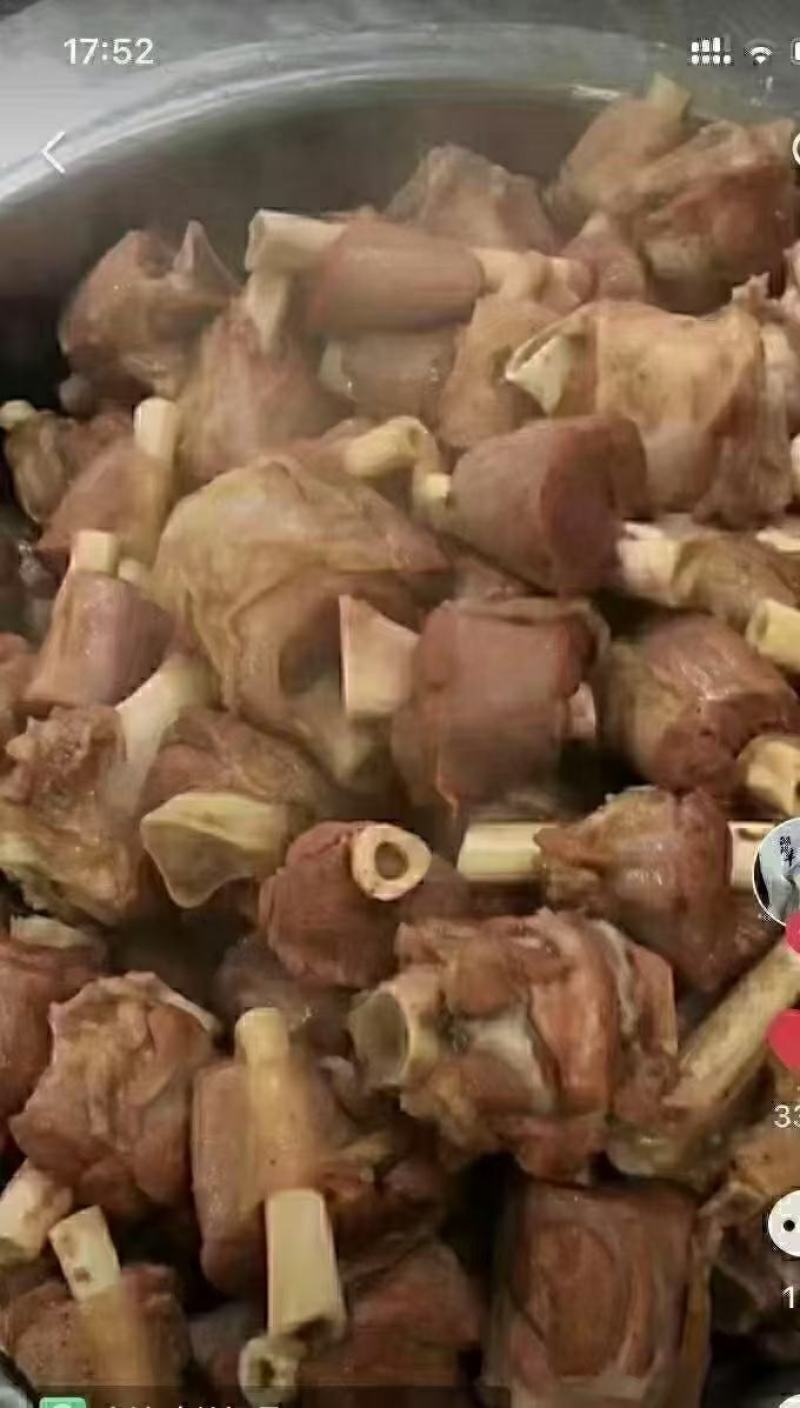 内蒙羔羊后棒可加工切块，炖锅专用肉真多羊蝎子替代品价格合