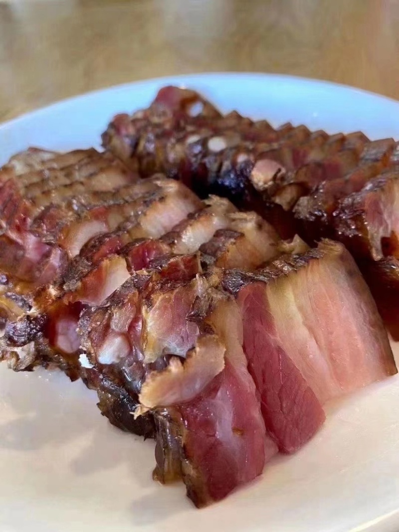 正宗湘西凤凰土猪烟火熏制腊肉
