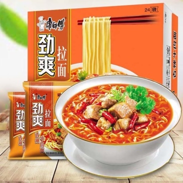 康师傅方便面整箱24袋装泡面批发劲爽拉面多规格可选择包邮