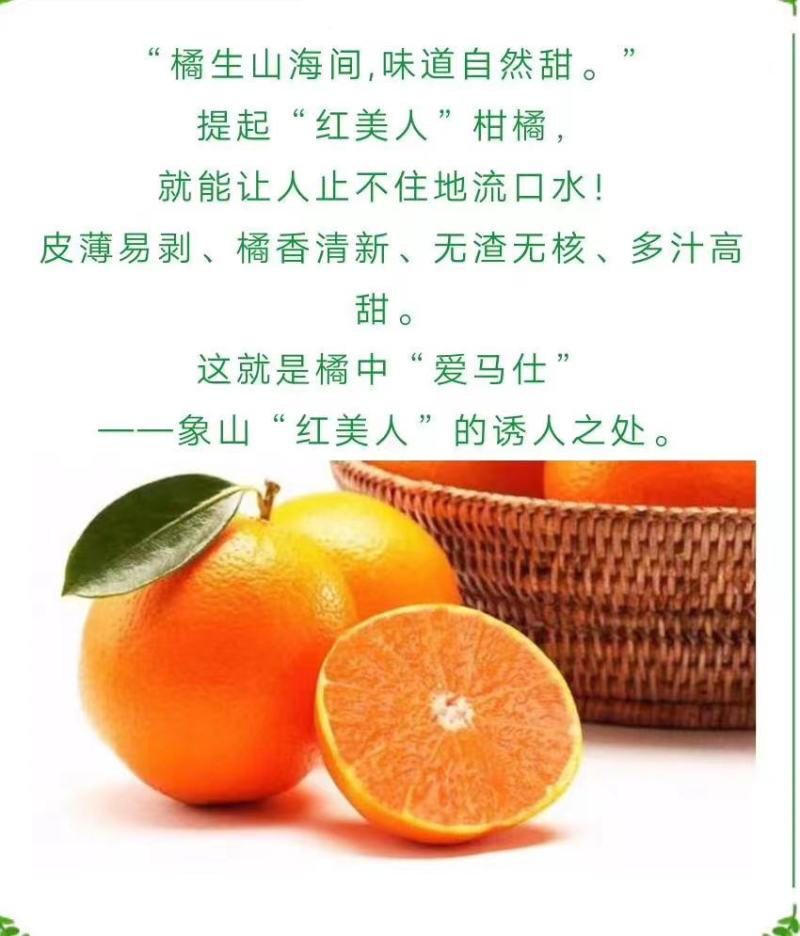 礼盒水果，宁波象山晓塘“红美人”橘中爱马仕