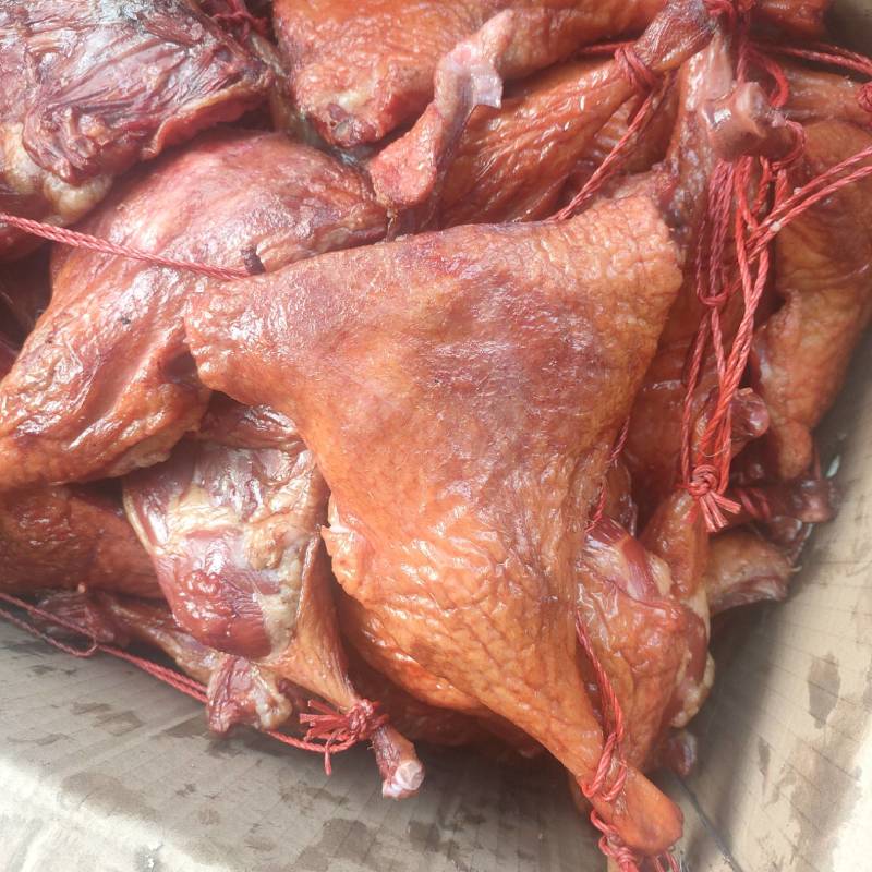 烟熏大鸡腿鸭边腿地摊年货热销产品量大从优
