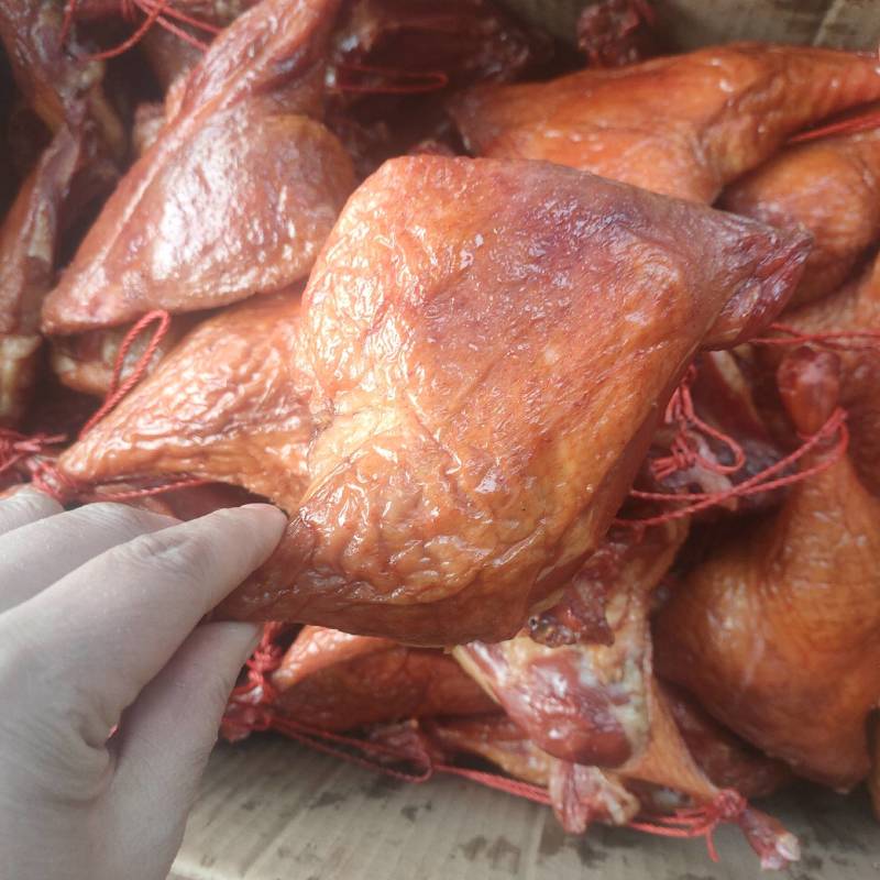 烟熏大鸡腿鸭边腿地摊年货热销产品量大从优