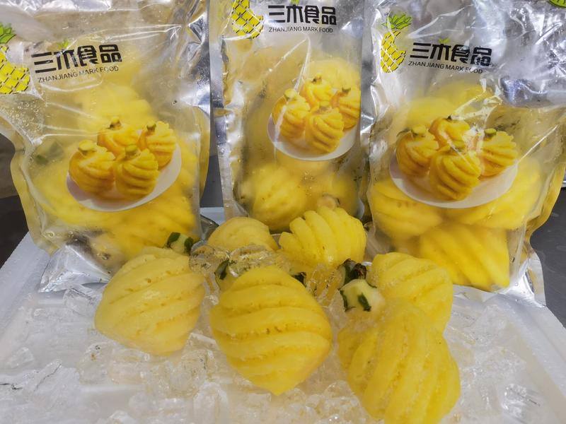 广东湛江徐闻愚公楼去皮香水小菠萝，即食食品，证件齐全