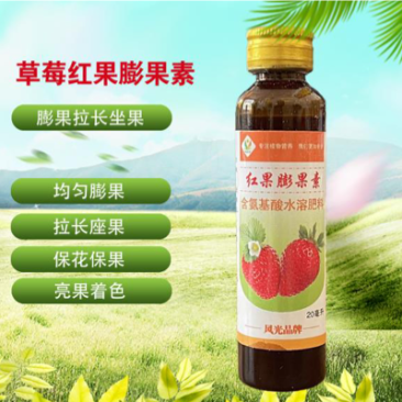 草莓红果膨大素草莓专用膨大保花座果膨大草莓膨果着色增甜