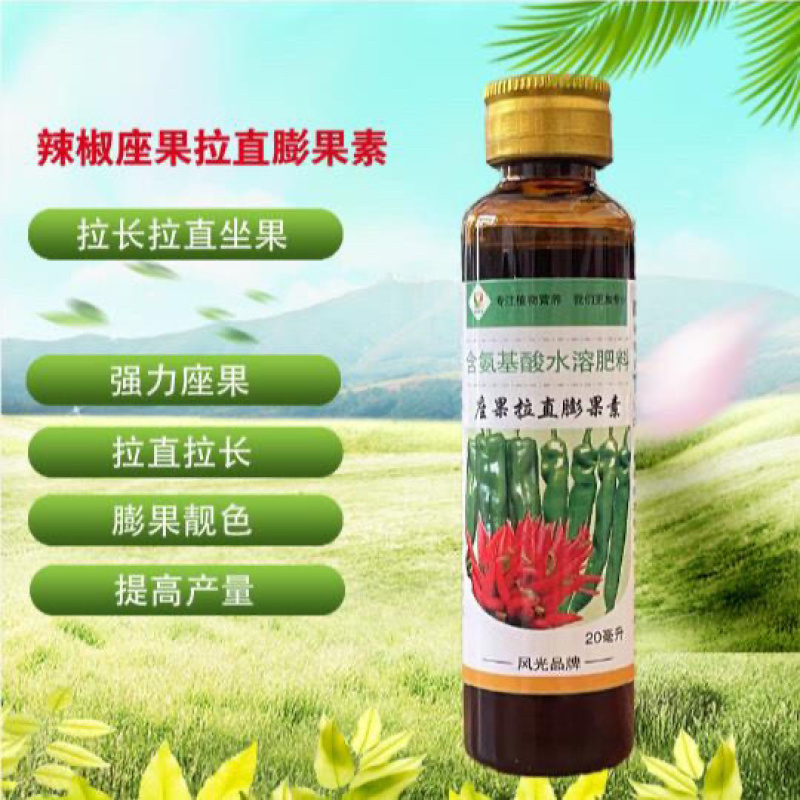 风光辣椒专用座果拉直膨大膨大素植物生长调节剂增产拉直