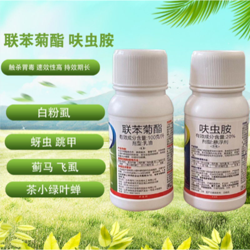 联苯菊酯呋虫胺白粉虱杀虫剂茶小绿叶蝉蓟马蔬菜瓜果花卉