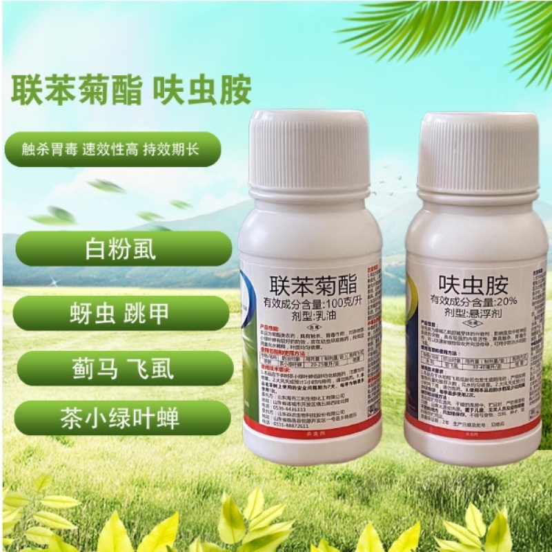 联苯菊酯呋虫胺白粉虱杀虫剂茶小绿叶蝉蓟马蔬菜瓜果花卉