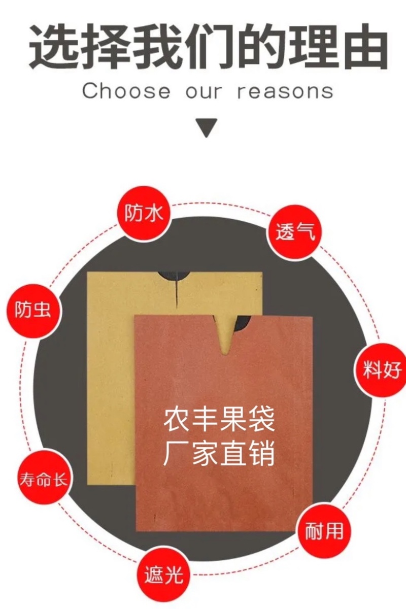 果袋水果套袋加工定制厂家批发大号加强果袋