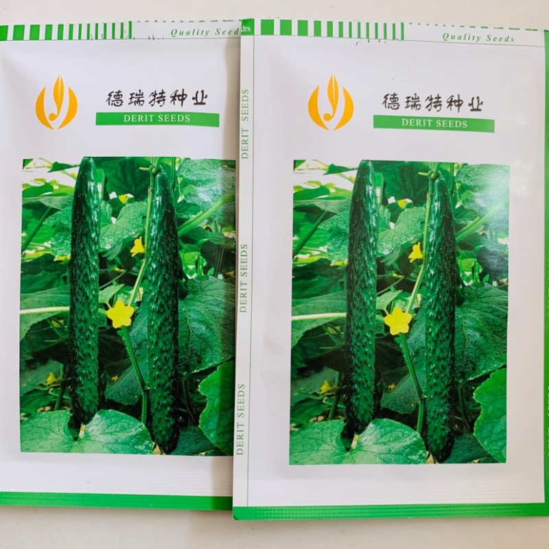 德瑞特博美235黄瓜种子把短条直密刺深绿油亮耐低温水黄瓜