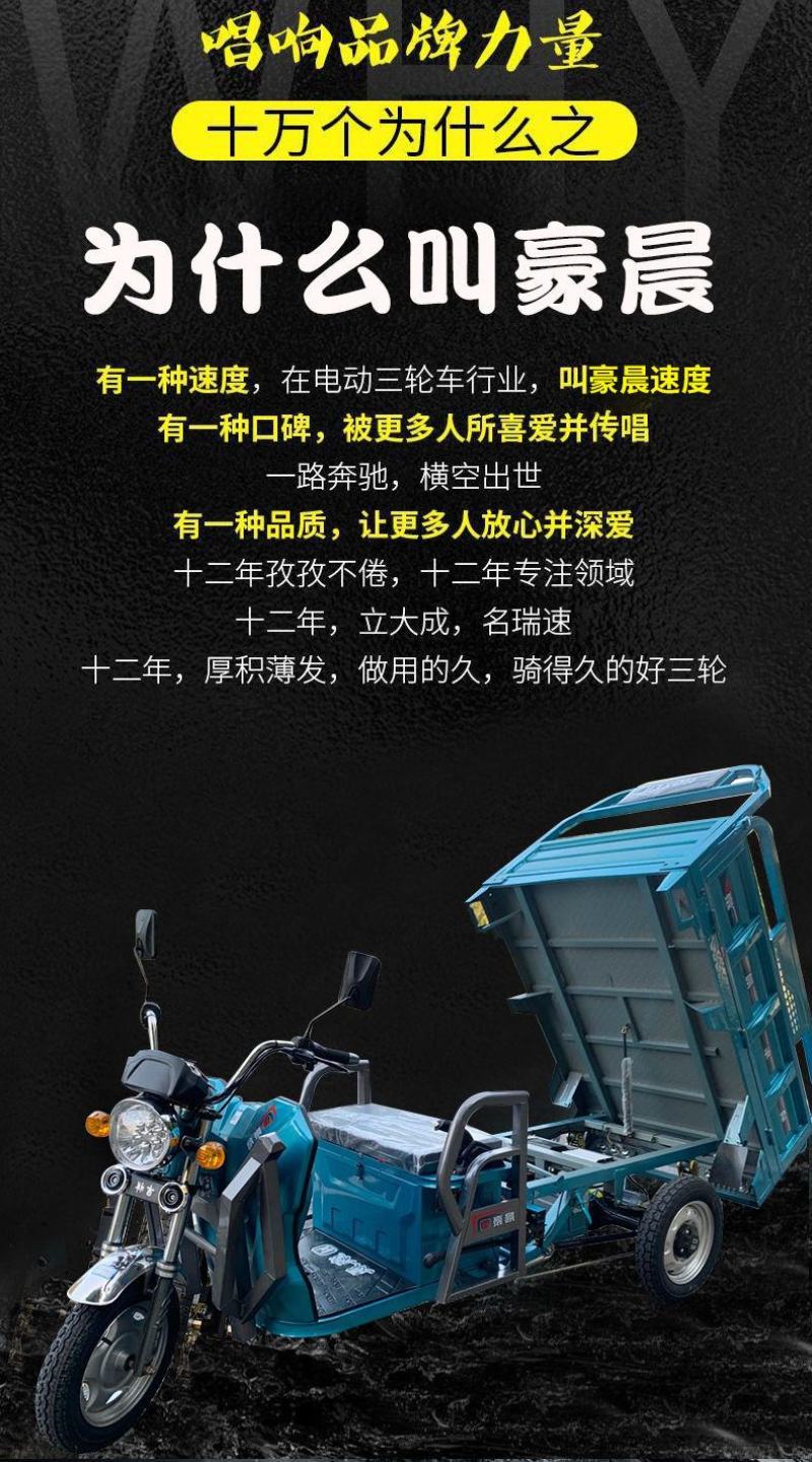 电动三轮车载重王货车可上牌拉货三轮车快递车农用电瓶车家