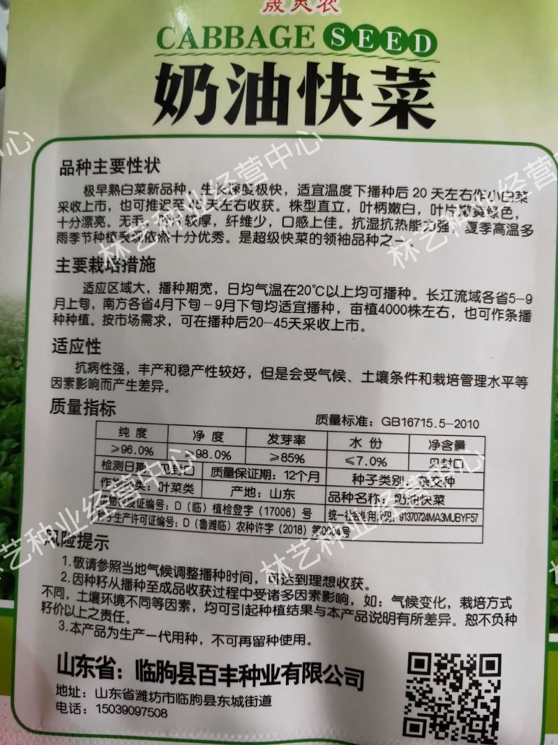 快菜种子奶油小白菜籽四季播20天快菜春夏秋冬季种青蔬菜种