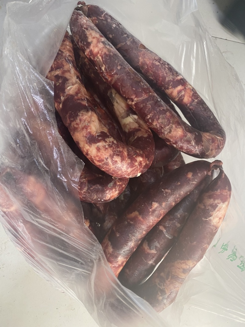熏马肠，纯马肉块灌制，可发全国，一手货源