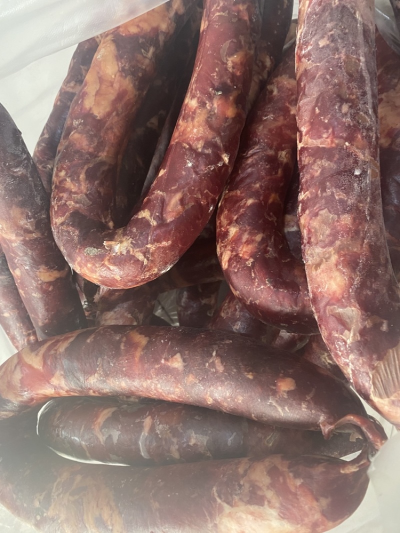 熏马肠，纯马肉块灌制，可发全国，一手货源