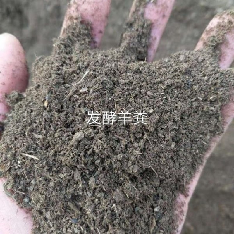 羊粪发酵有机肥河北石家庄发货粉末状水份低