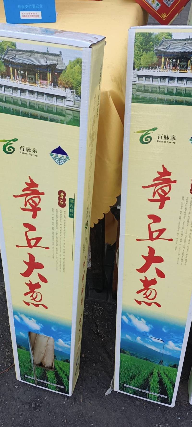 章丘大葱新货精选，口感好，微甜，去叶，净白装盒，耐贮存。