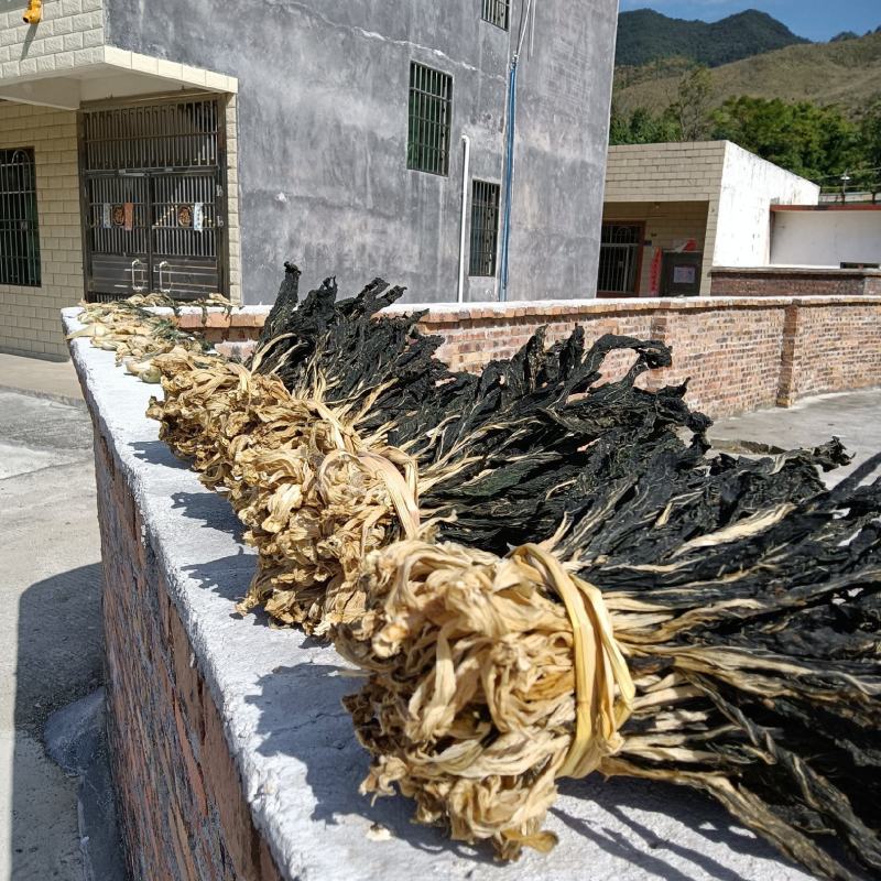 粤北山区韶关白菜干菜味浓正宗农村一家一户收的乡下矮白菜干