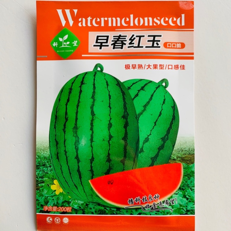 [标题]科望早春红玉礼品西瓜种子特早熟小型西瓜种籽耐寒耐热