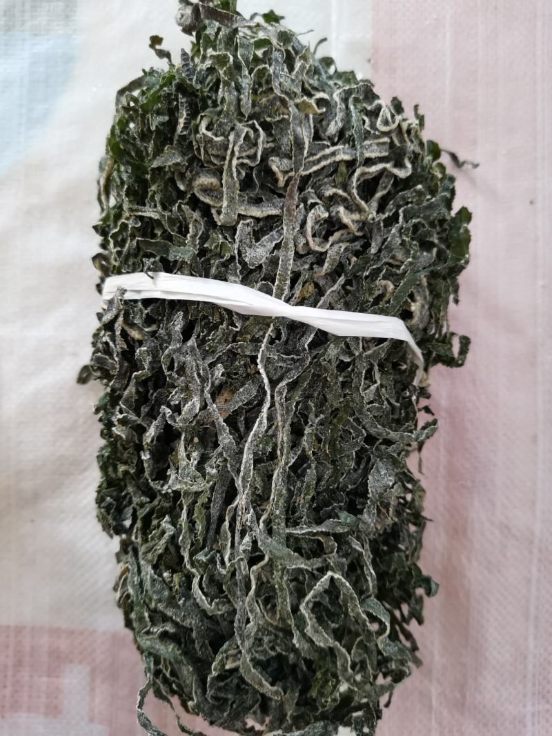 水发菜用长厚海带丝：深海厚绿干海带丝.墨绿无沙1:6泡发